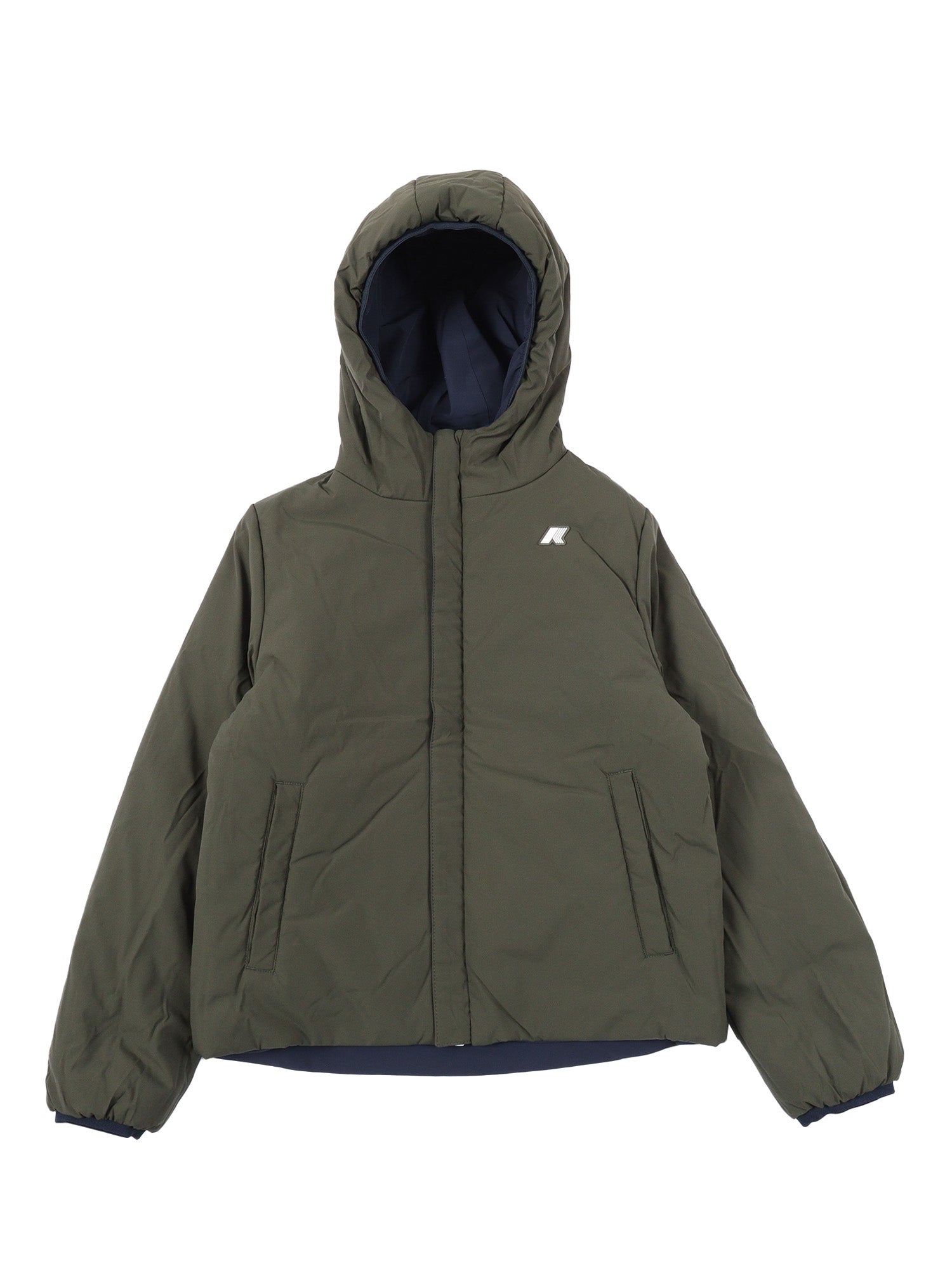 P. Jack St Warm Double Down Jacket Blue Padding Polyester Short Puffer