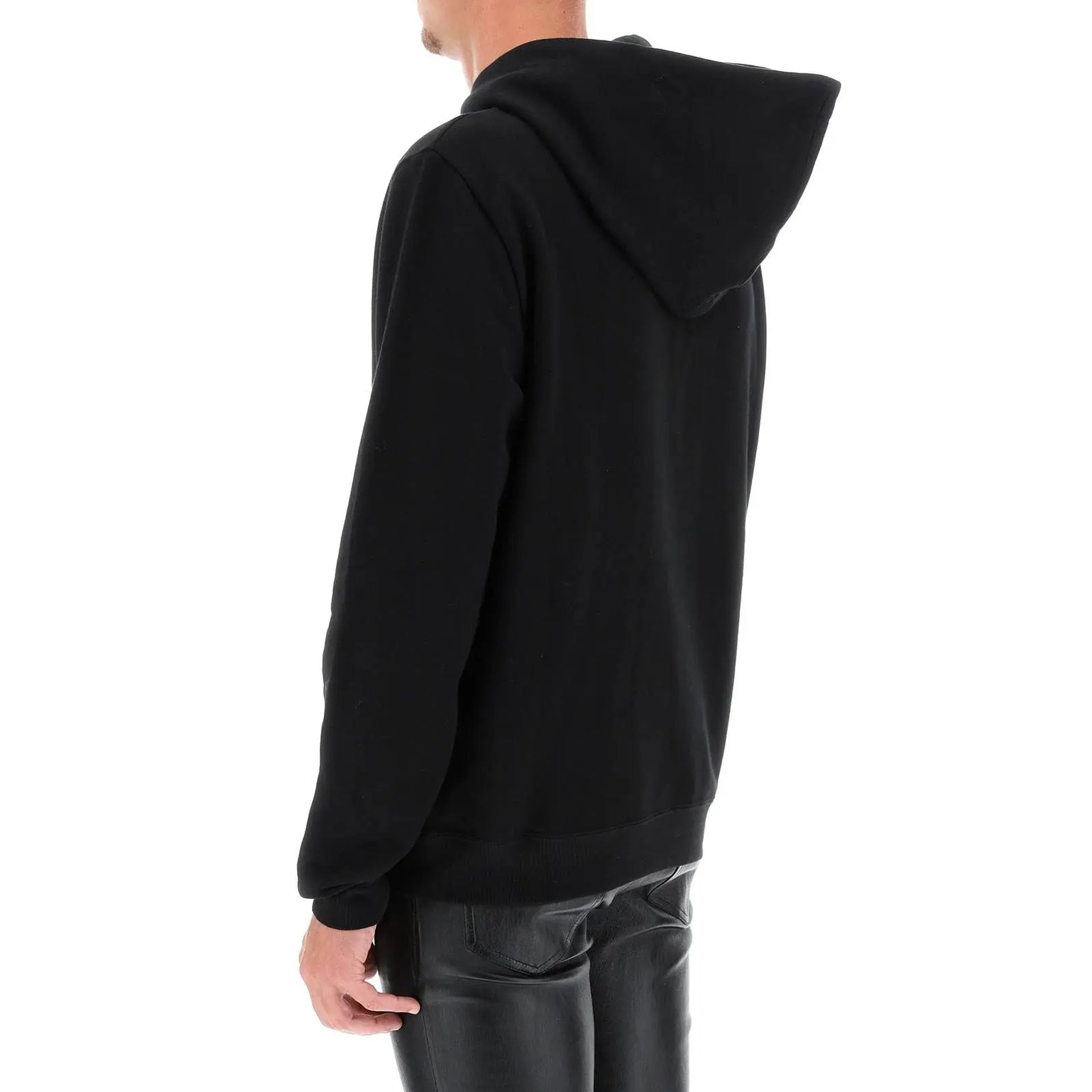 Hoodie Sweatshirt Black Cotton