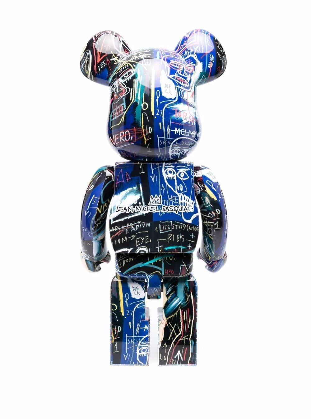 Be@rbrick Jean-Michel Basquiat #7 Blu Plastic Home Accessories