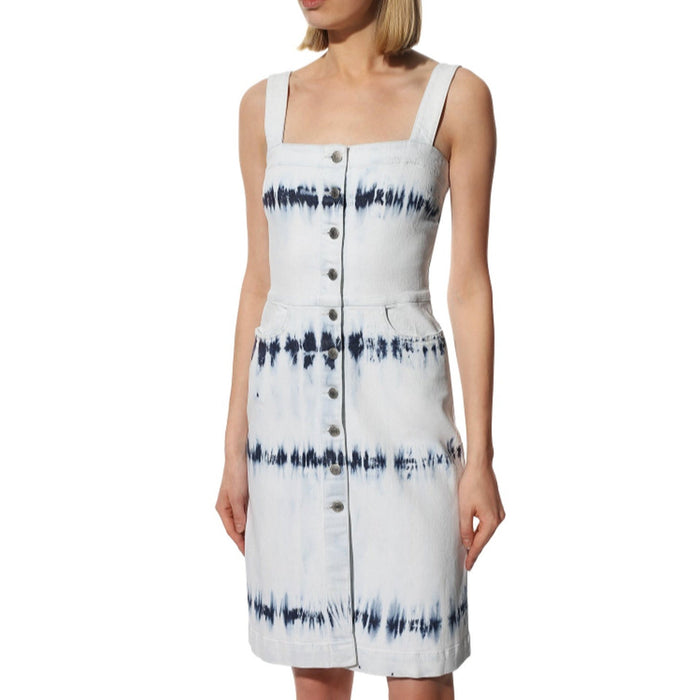 Stella Mccartney Denim Dress Blue Poliestere Cotton