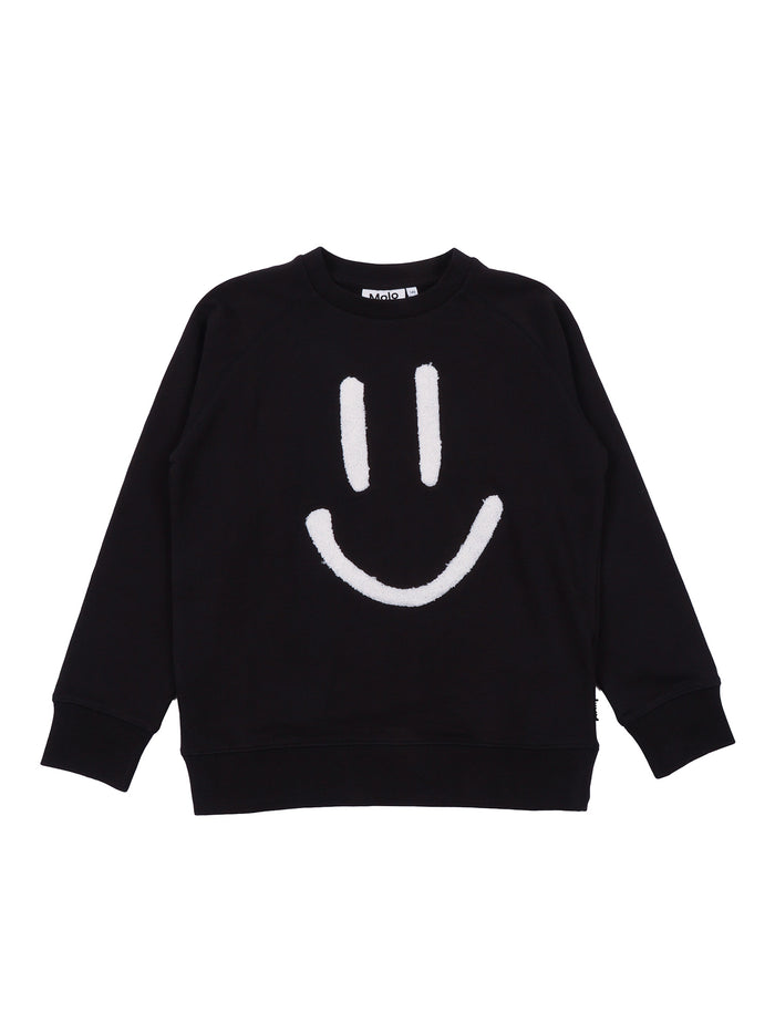 Mike Sweat shirt Black Cotton Organic Sweatshirt