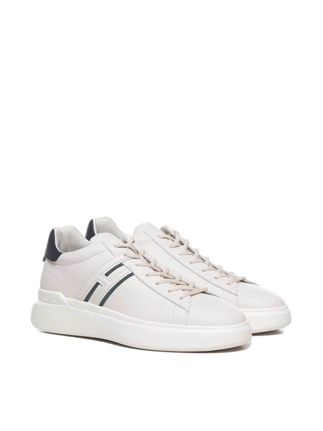 Hogan Sneakers Ivory, Black Polyamide