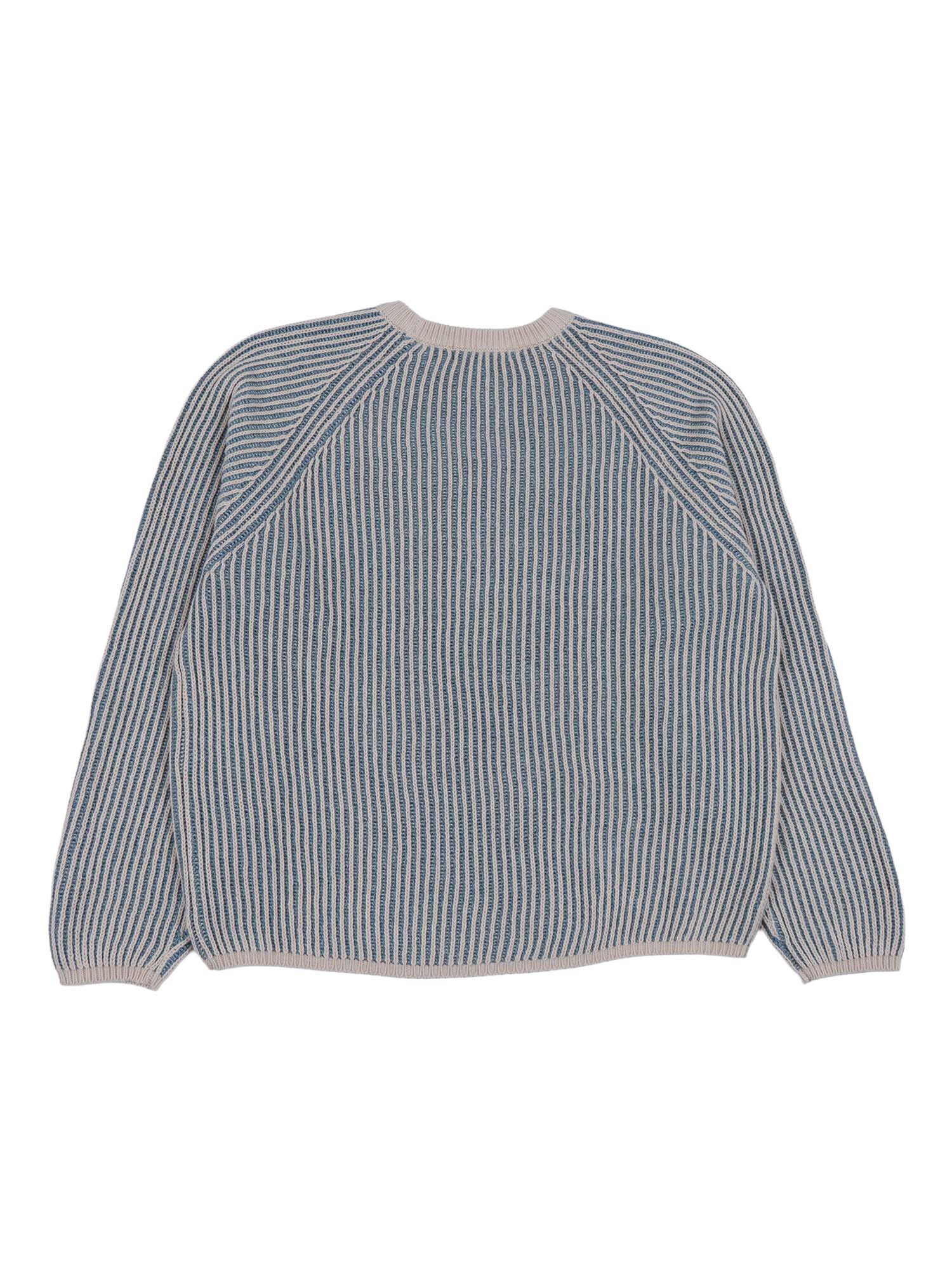 GASTAR K1681S KNITWEAR Blue Cotton Crewneck