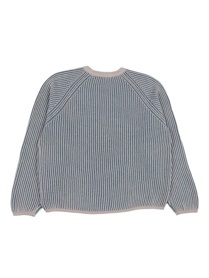 GASTAR K1681S KNITWEAR Blue Cotton Crewneck