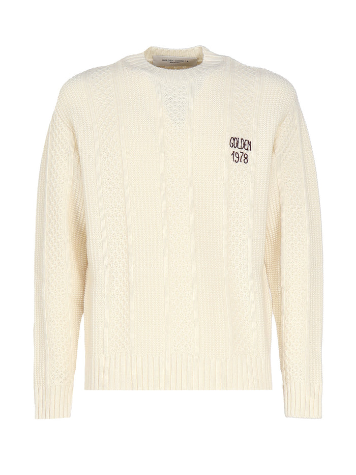 Golden Goose Sweaters White Wool