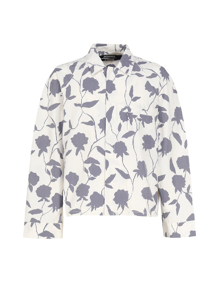 Jacquemus Shirts White, Navy Acetate