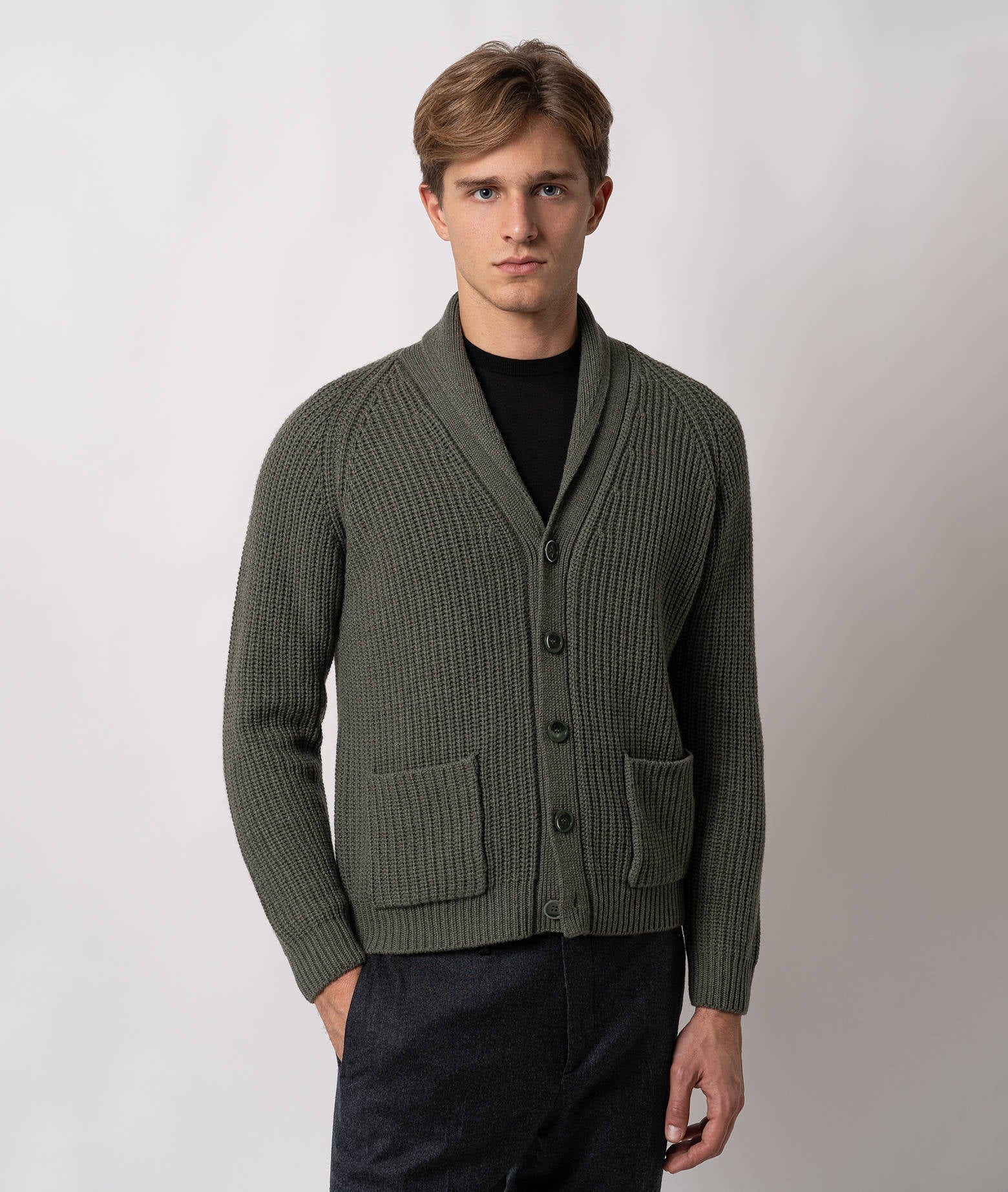 Cashmere Cardigan Innsbruck Blue Knitwear