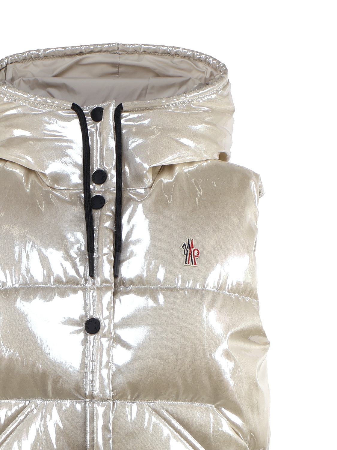 Moncler Coats Platinum Polyester