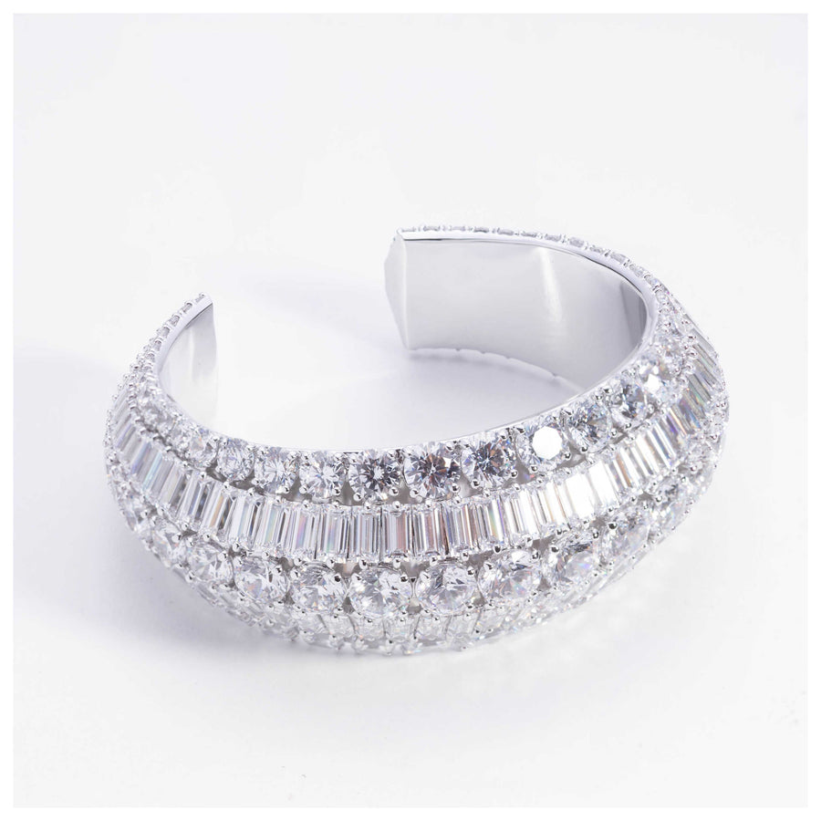 Preloved - Swarovski Womens Hyperbola White Crystal Bracelet 5610401 One Color Bracelets