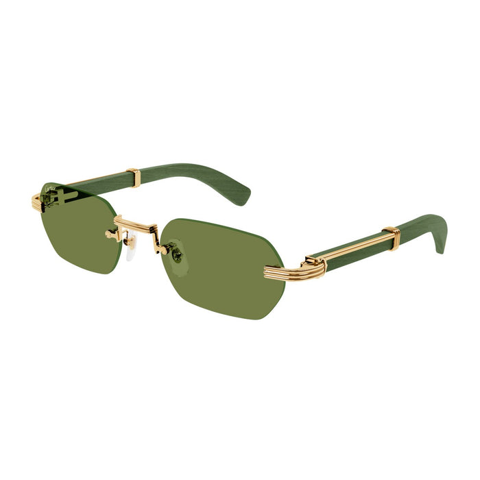 Cartier Ct0362s Première De Sunglasses Gold Metallo/legno
