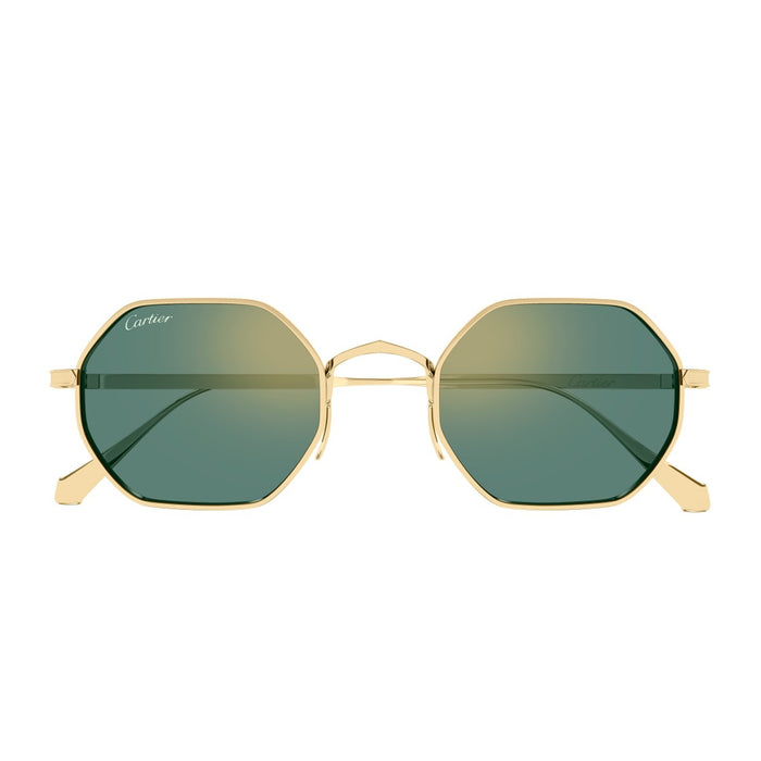 Cartier Ct0627s Signature C De Sunglasses Gold Titanio