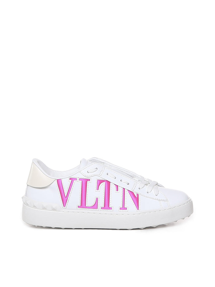 Valentino Garavani Sneakers White/pink Pp Calfskin