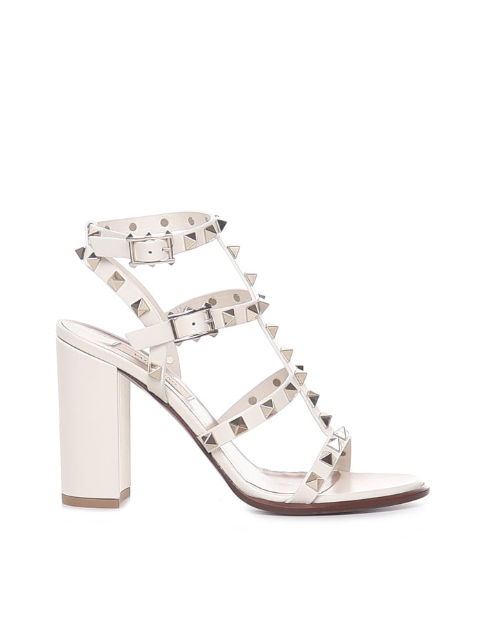 Valentino Garavani Sandals Light Ivory Calfskin