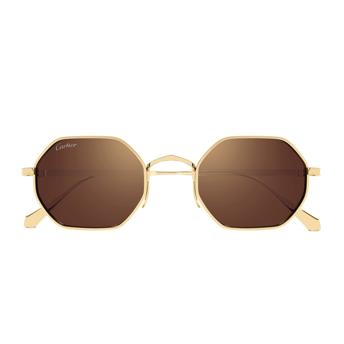 Cartier Ct0627s Signature C De Sunglasses Gold Titanio
