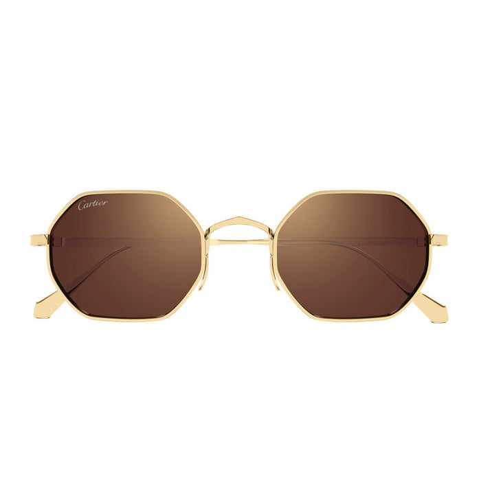Cartier Ct0627s Signature C De Sunglasses Gold Titanio