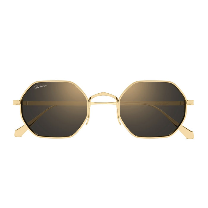 Cartier Ct0627s Signature C De Sunglasses Gold Titanio
