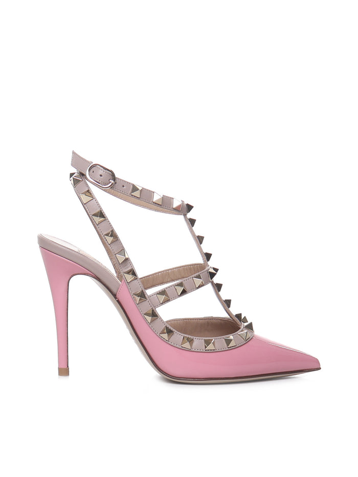 Valentino Garavani With Heel Candy Rose/poudre Patent Leather