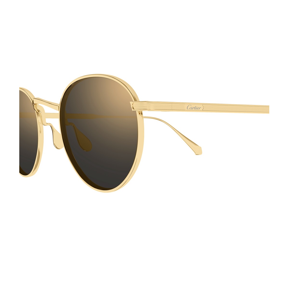 Cartier Ct0626s Signature C De Sunglasses Gold Titanio