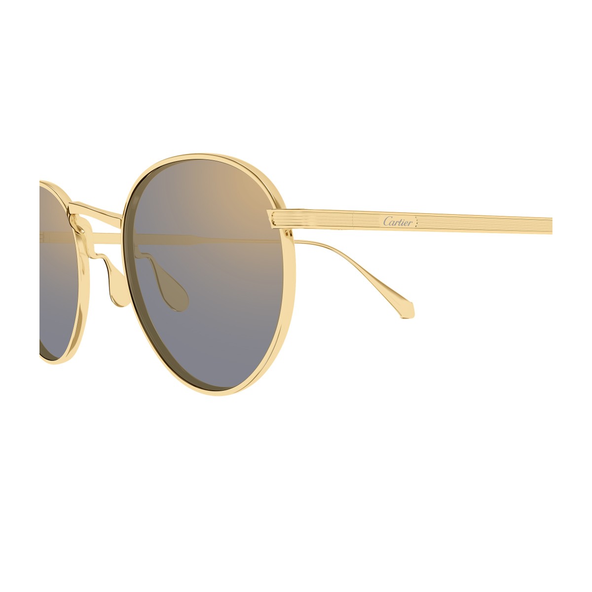 Cartier Ct0626s Signature C De Sunglasses Gold Titanio