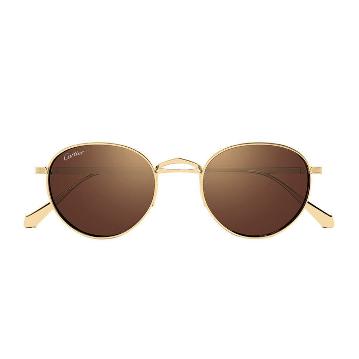Cartier Ct0626s Signature C De Sunglasses Gold Titanio