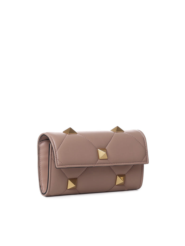 Valentino Garavani Wallets Antique Pink Lambskin
