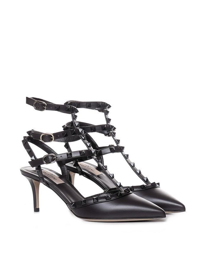 Valentino Garavani With Heel Ebony Calfskin