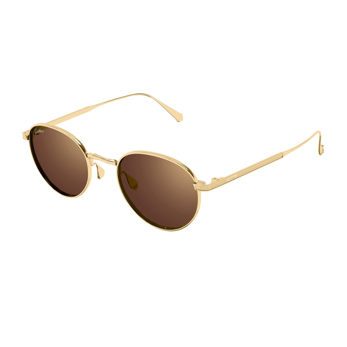 Cartier Ct0626s Signature C De Sunglasses Gold Titanio
