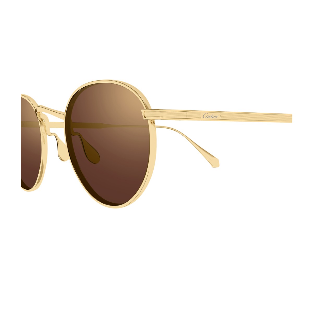 Cartier Ct0626s Signature C De Sunglasses Gold Titanio
