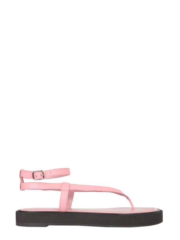 Cece Thong Sandals Pink Leather