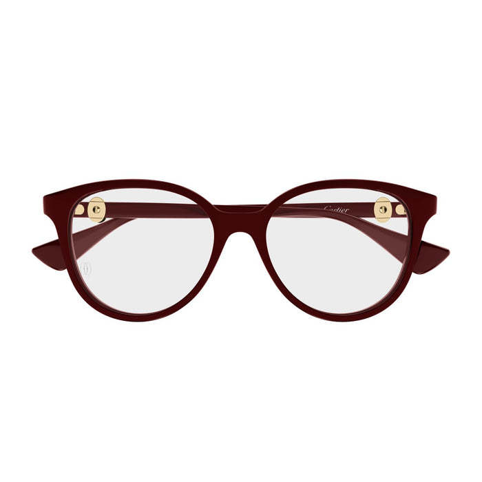 Cartier Ct0643o Double C De Optical Glasses Burgundy Acetato Riciclato Sunglasses