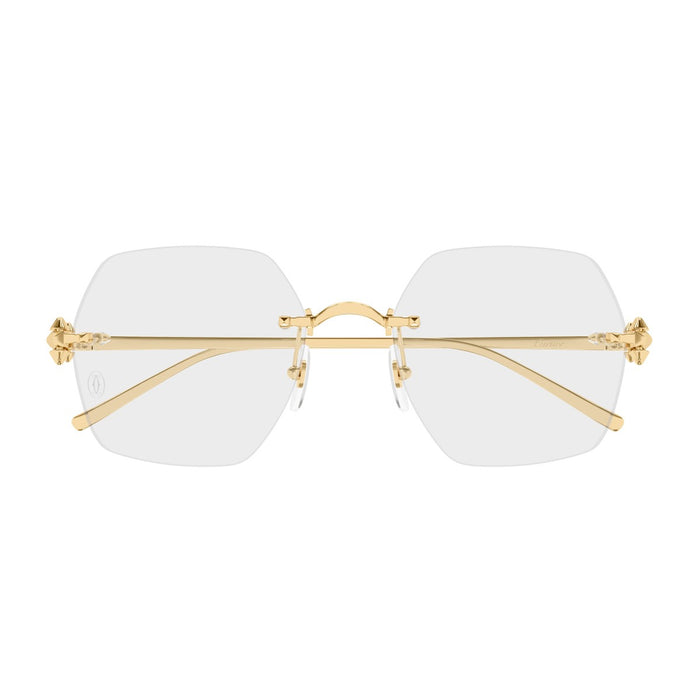 Cartier Ct0646o Clash De Optical Glasses Gold Metallo Sunglasses