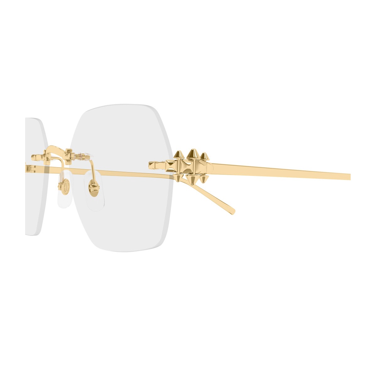 Cartier Ct0646o Clash De Optical Glasses Gold Metallo Sunglasses
