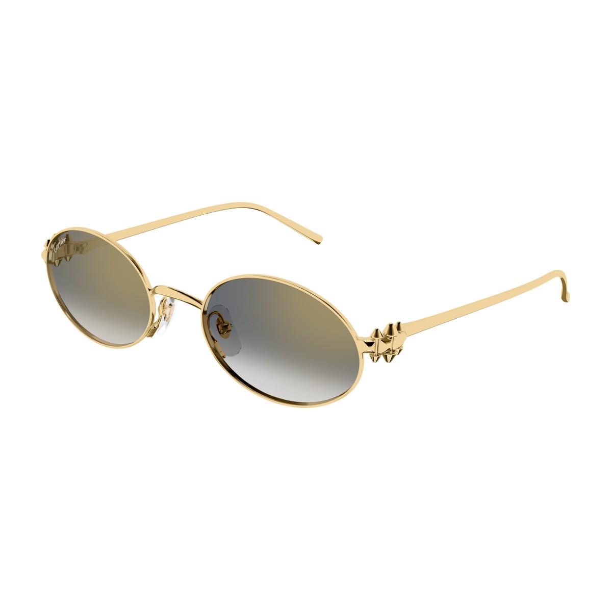 Cartier Ct0644s Clash De Sunglasses Gold Metallo