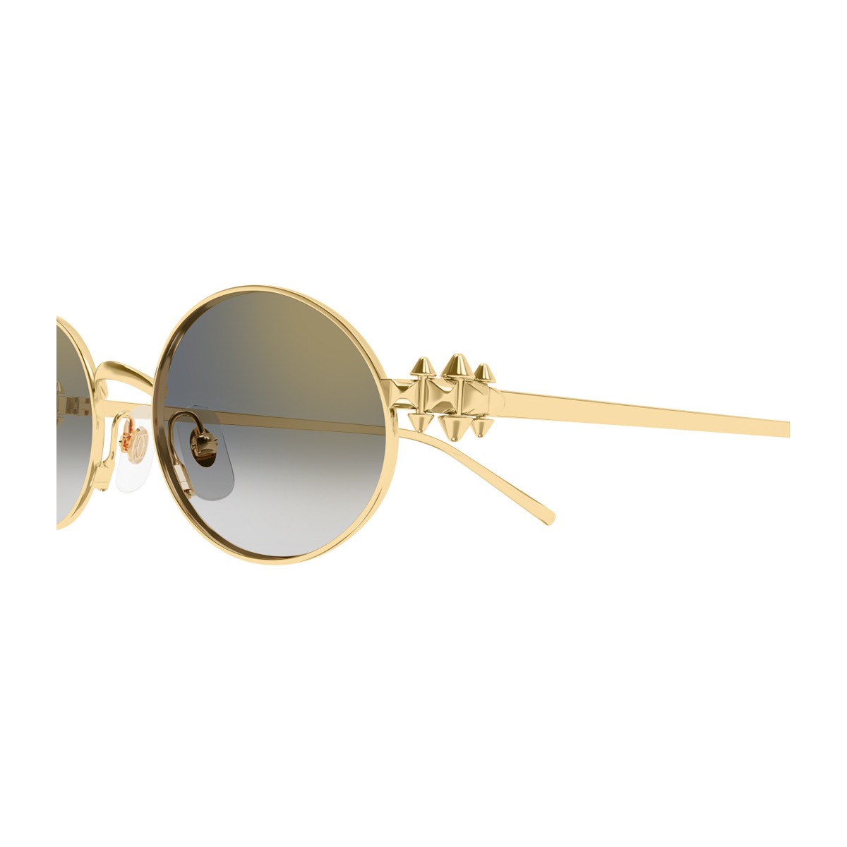 Cartier Ct0644s Clash De Sunglasses Gold Metallo
