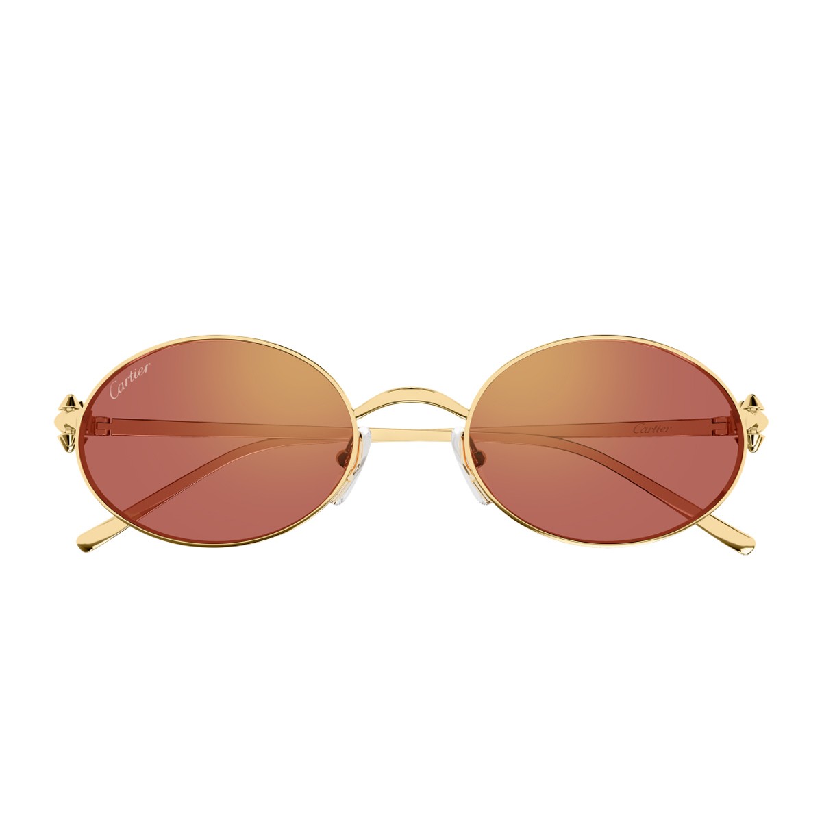 Cartier Ct0644s Clash De Sunglasses Gold Metallo