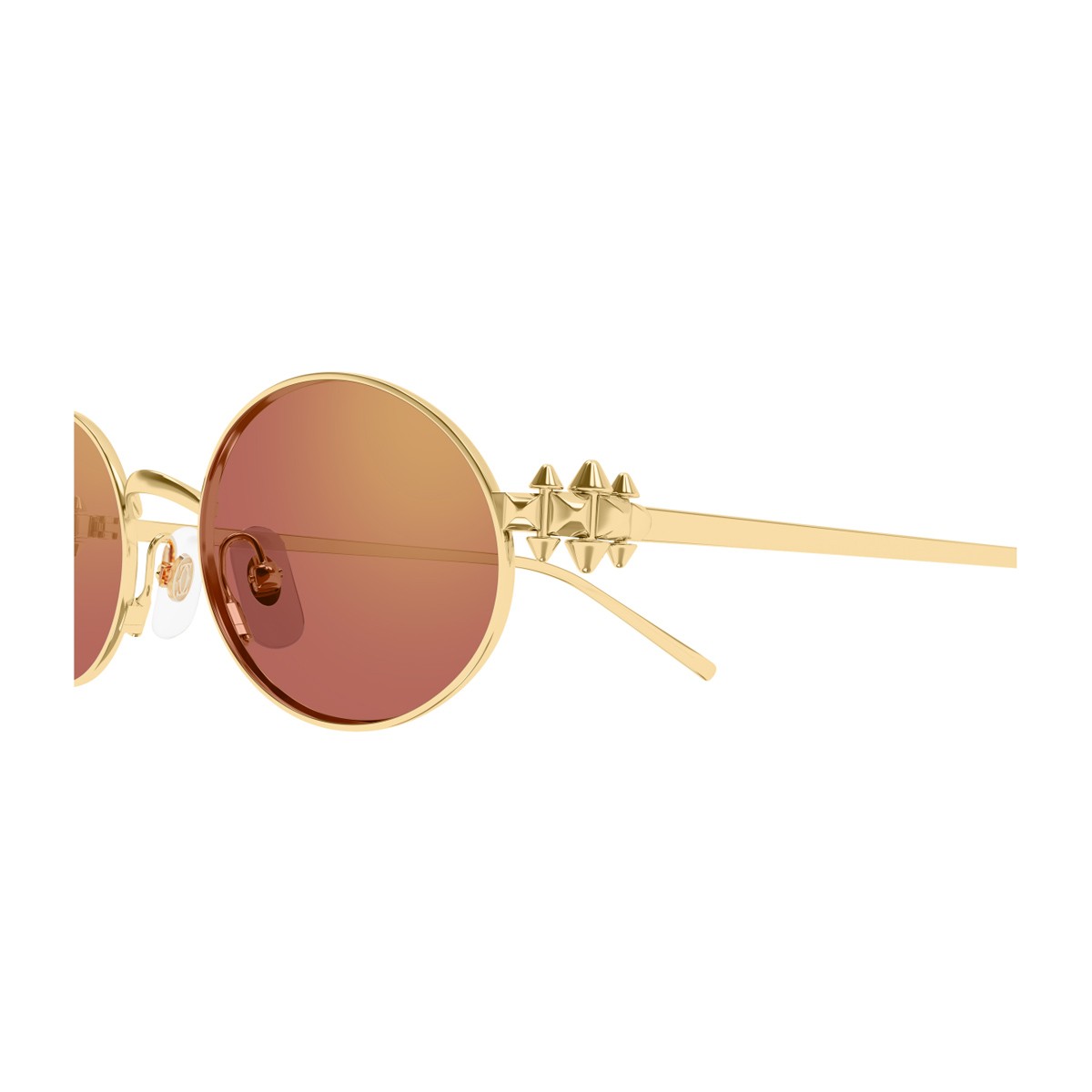 Cartier Ct0644s Clash De Sunglasses Gold Metallo