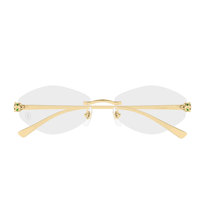 Cartier Ct0637o Panthère De Optical Glasses Gold Metallo Sunglasses
