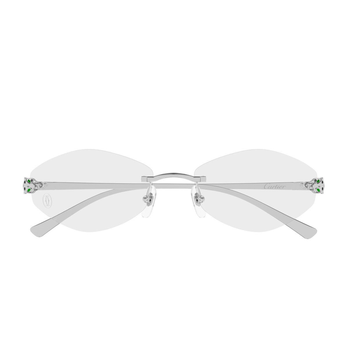 Cartier Ct0637o Panthère De Optical Glasses Silver Metallo Sunglasses