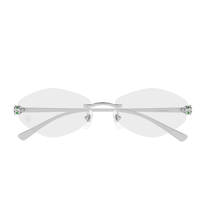Cartier Ct0637o Panthère De Optical Glasses Silver Metallo Sunglasses