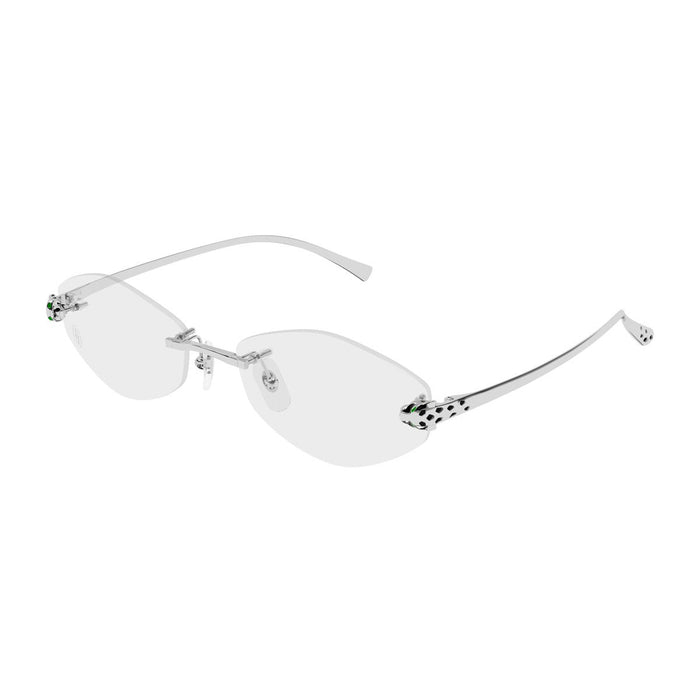 Cartier Ct0637o Panthère De Optical Glasses Silver Metallo Sunglasses
