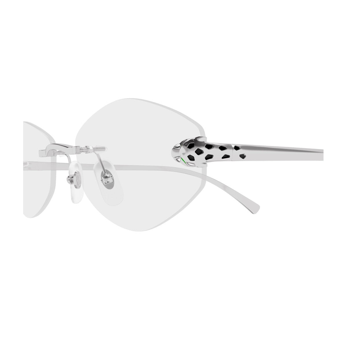 Cartier Ct0637o Panthère De Optical Glasses Silver Metallo Sunglasses