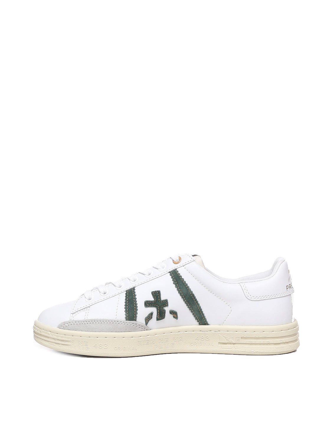Premiata Sneakers White Calfskin Nylon