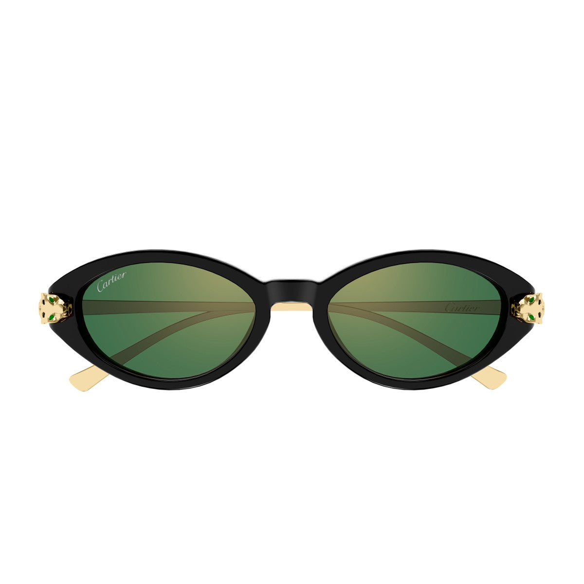 Cartier Ct0634s Panthère De Sunglasses Gold Acetato Riciclato/ Metallo