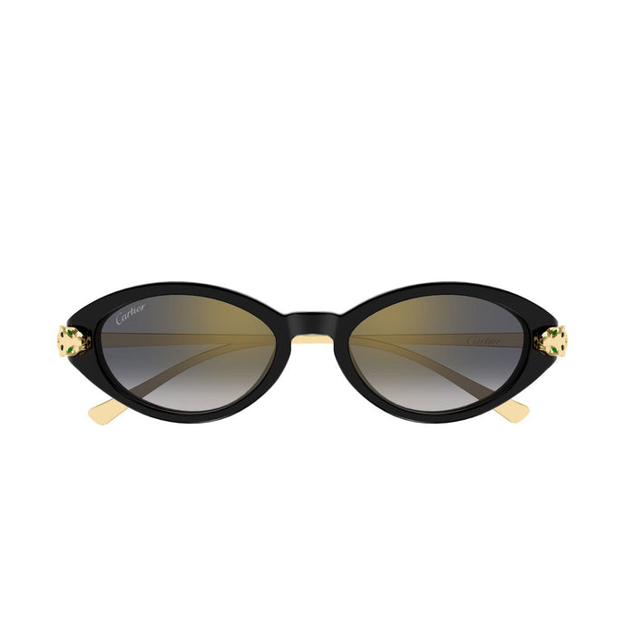 Cartier Ct0634s Panthère De Sunglasses Gold Acetato/metallo
