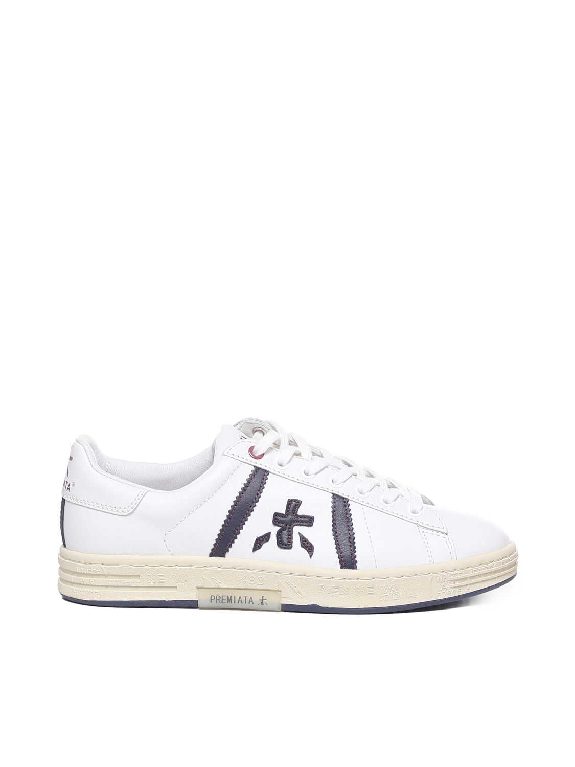 Premiata Sneakers White Calfskin Nylon