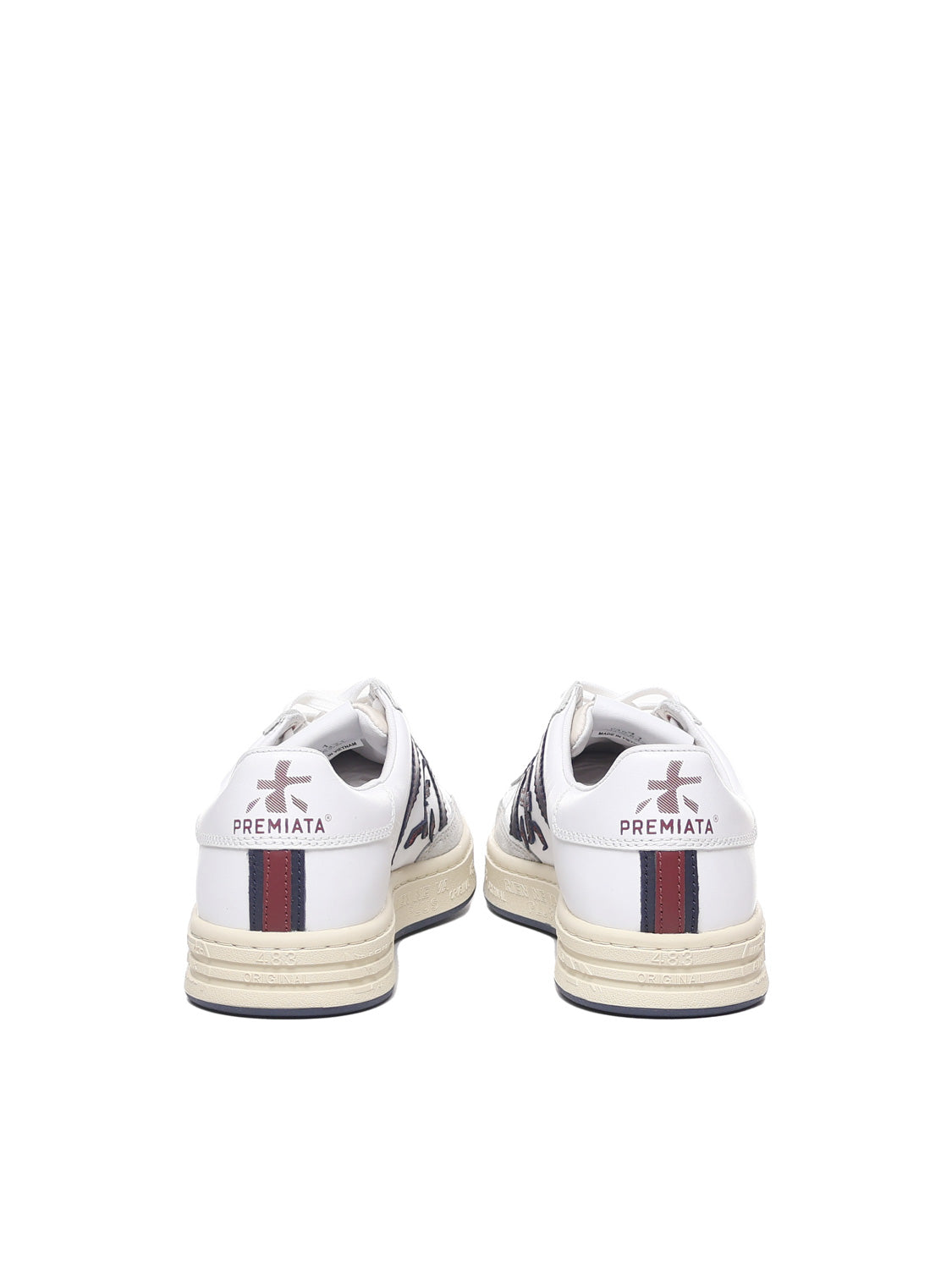 Premiata Sneakers White Calfskin Nylon