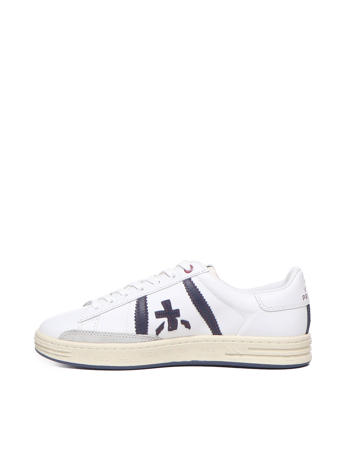 Premiata Sneakers White Calfskin Nylon