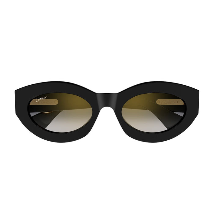 Cartier Ct0638s Panthère C De Sunglasses Black Acetato Riciclato