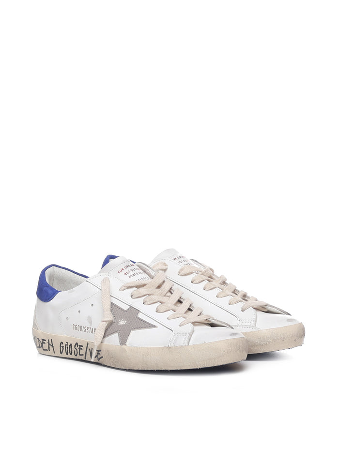 Golden Goose Sneakers White, Blue Cowskin