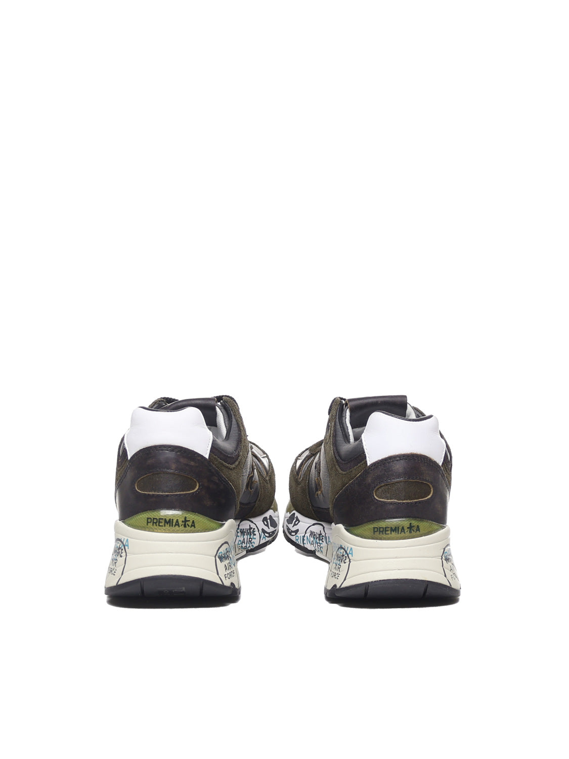 Premiata Sneakers Grey Pelle Poliammide